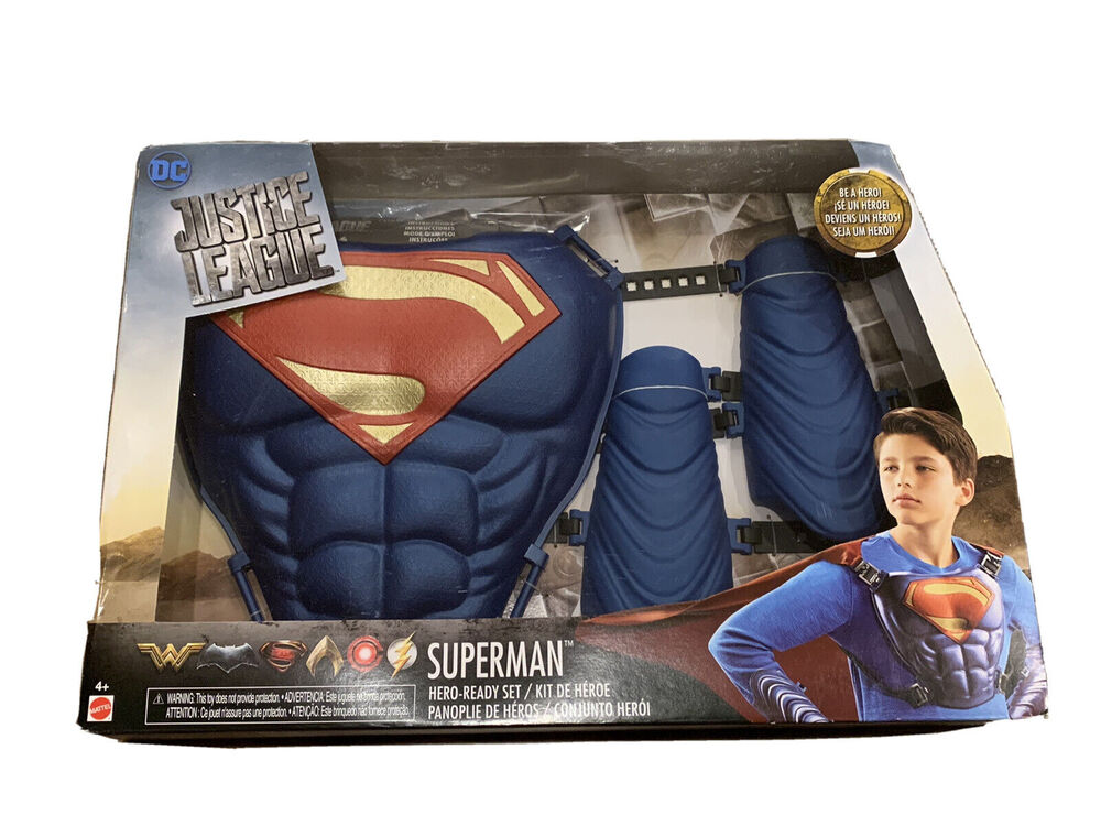 DC Justice League Superman Hero Ready Set Kids Boys 4+ NWOT